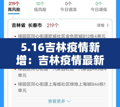 5.16吉林疫情新增:吉林疫情最新情况2020年5月24日 5.16吉林疫情新增:吉林疫情最新情况2020年5月24日