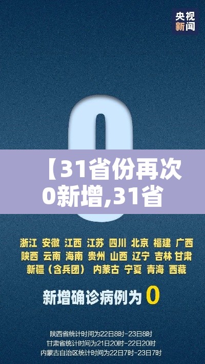 【31省份再次0新增,31省新增人数】