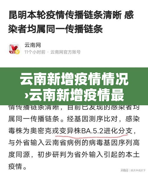 云南新增疫情情况›云南新增疫情最新消息今天 云南新增疫情情况›云南新增疫情最新消息今天