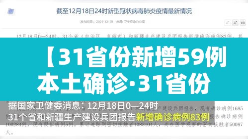 【31省份新增59例本土确诊·31省份新增确诊22例 其中本土9例】
