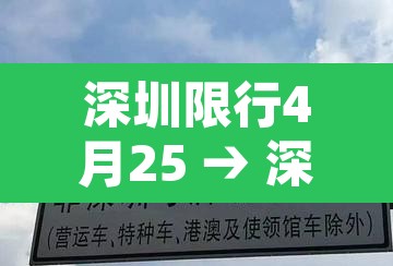 深圳限行4月25 → 深圳限行4月25日 深圳限行4月25 → 深圳限行4月25日