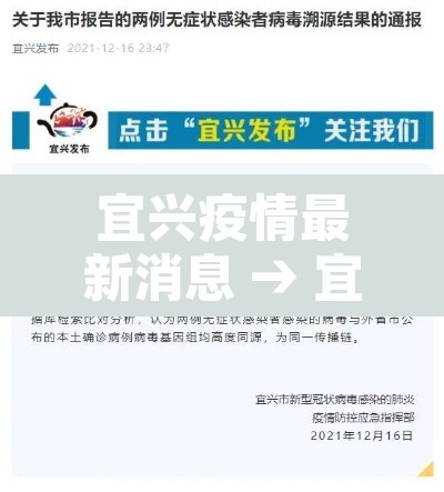 宜兴疫情最新消息 → 宜兴疫情最新消息通告
