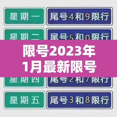 限号2023年1月最新限号时间表—（20201231限号）