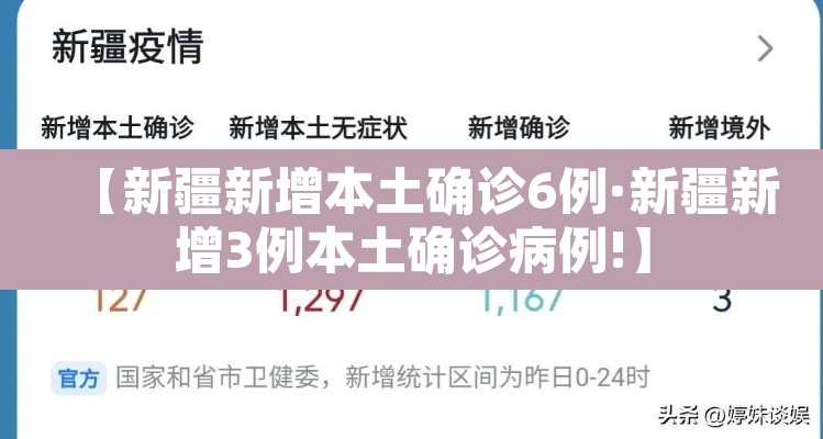【新疆新增本土确诊6例·新疆新增3例本土确诊病例!】 【新疆新增本土确诊6例·新疆新增3例本土确诊病例!】
