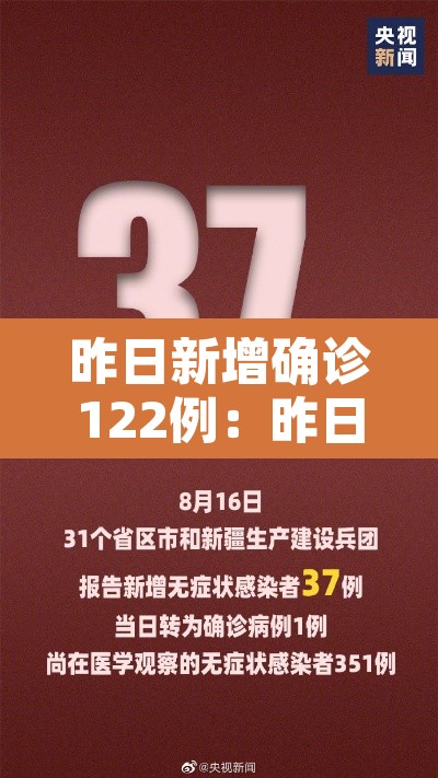 昨日新增确诊122例:昨日新增确诊多少例 昨日新增确诊122例:昨日新增确诊多少例