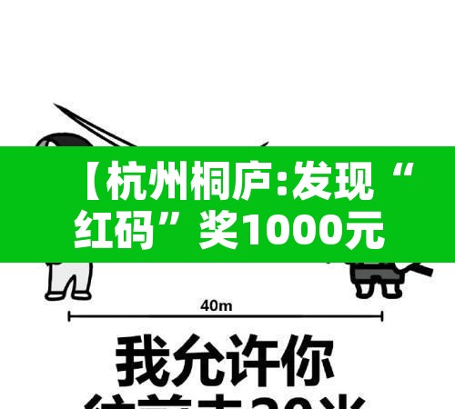 【杭州桐庐:发现“红码	”奖1000元·杭州交通红码】