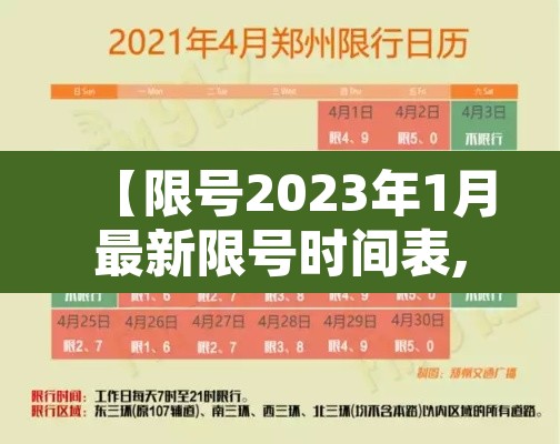【限号2023年1月最新限号时间表,20201231限号】
