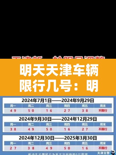 明天天津车辆限行几号:明天天津车辆限行吗 明天天津车辆限行几号:明天天津车辆限行吗