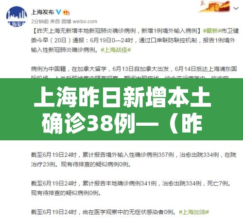 上海昨日新增本土确诊38例—(昨日上海新增本土病例) 上海昨日新增本土确诊38例—(昨日上海新增本土病例)