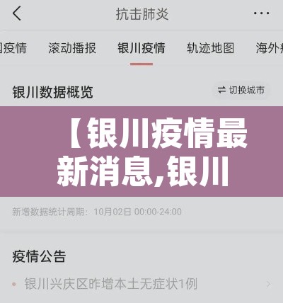 【银川疫情最新消息,银川疫情最新通告】 【银川疫情最新消息,银川疫情最新通告】