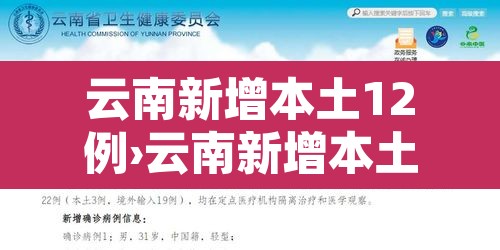 云南新增本土12例›云南新增本土确诊1
