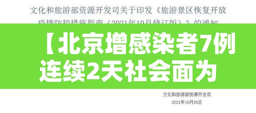 【北京增感染者7例连续2天社会面为0·北京增7例本土6例同社区】