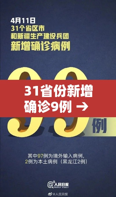 31省份新增确诊9例 → 31省区市新增确诊9例含本土1例 31省份新增确诊9例 → 31省区市新增确诊9例含本土1例