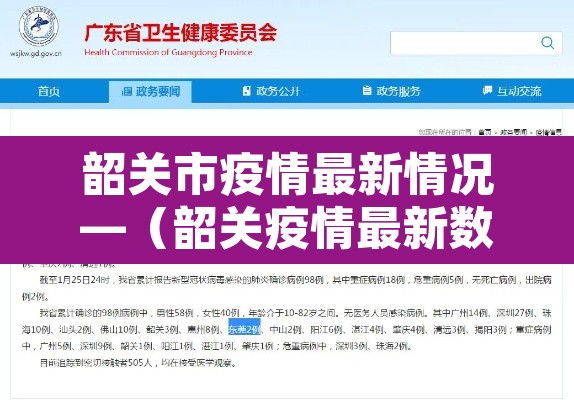 韶关市疫情最新情况—(韶关疫情最新数据消息) 韶关市疫情最新情况—(韶关疫情最新数据消息)