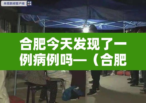 合肥今天发现了一例病例吗—（合肥今天新增1例）