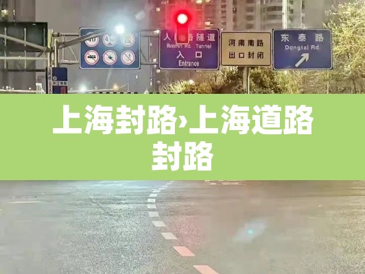 上海封路›上海道路封路