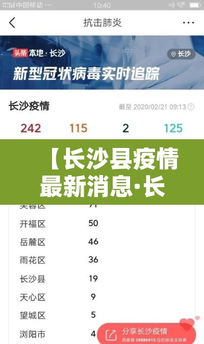【长沙县疫情最新消息·长沙县疫情最新新闻】