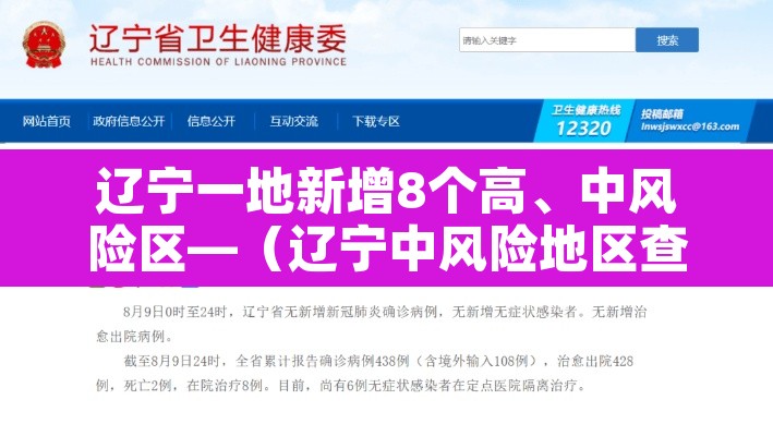 辽宁一地新增8个高	、中风险区—（辽宁中风险地区查询最新）