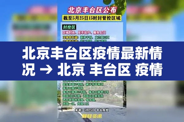北京丰台区疫情最新情况 → 北京 丰台区 疫情 北京丰台区疫情最新情况 → 北京 丰台区 疫情