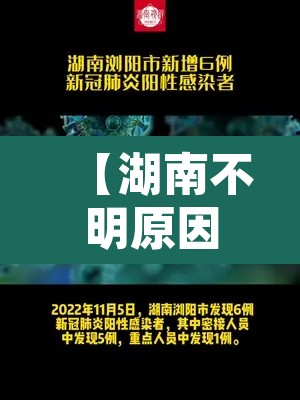 【湖南不明原因肺炎·湖南 不明原因肺炎】