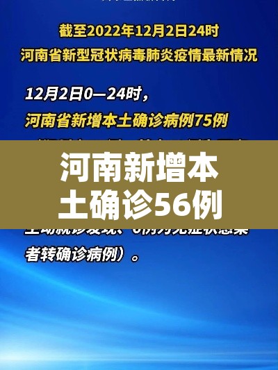 河南新增本土确诊56例 → 河南新增本土病例61例 河南新增本土确诊56例 → 河南新增本土病例61例