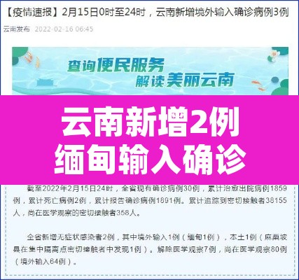 云南新增2例缅甸输入确诊 → 云南缅甸最新疫情 云南新增2例缅甸输入确诊 → 云南缅甸最新疫情