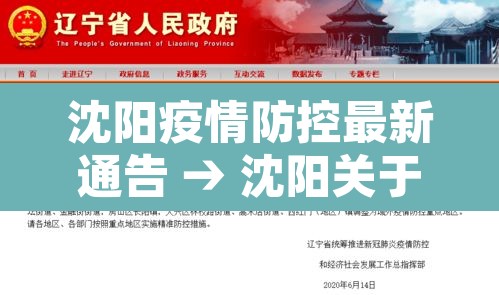 沈阳疫情防控最新通告 → 沈阳关于疫情防控最新的通告