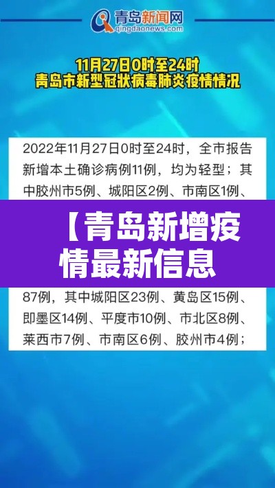 【青岛新增疫情最新信息·青岛新增疫情最新信息今天】 【青岛新增疫情最新信息·青岛新增疫情最新信息今天】