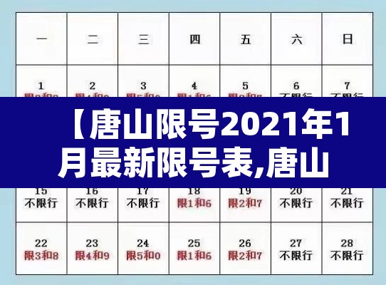 【唐山限号2021年1月最新限号表,唐山2021限号时间查询】 【唐山限号2021年1月最新限号表,唐山2021限号时间查询】