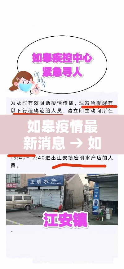 如皋疫情最新消息 → 如皋疫情最新消息今天 如皋疫情最新消息 → 如皋疫情最新消息今天