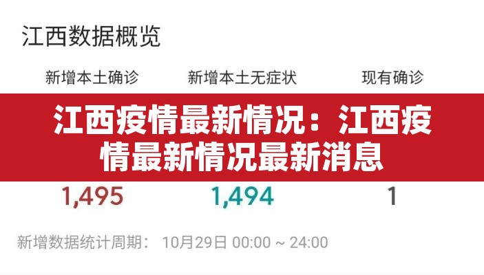 江西疫情最新情况：江西疫情最新情况最新消息