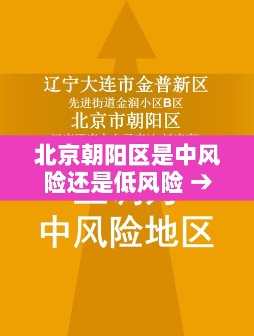 北京朝阳区是中风险还是低风险 → 北京朝阳区属不属于中风险地区