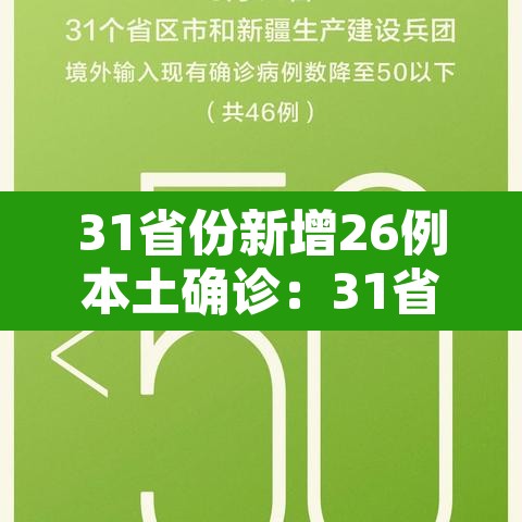 31省份新增26例本土确诊：31省区市新增确诊26例 本土7例