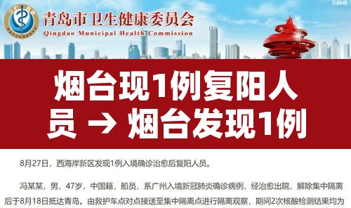 烟台现1例复阳人员 → 烟台发现1例入境确诊治愈后复阳