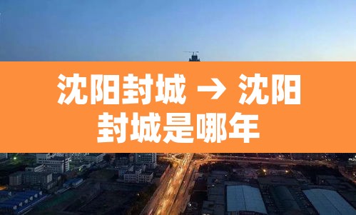 沈阳封城 → 沈阳封城是哪年