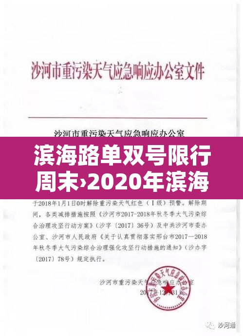 滨海路单双号限行周末›2020年滨海路限行规定