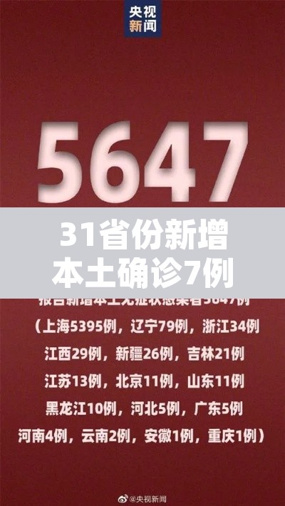 31省份新增本土确诊7例—(31省新增本土确诊病例5例) 31省份新增本土确诊7例—(31省新增本土确诊病例5例)