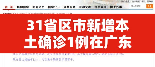 31省区市新增本土确诊1例在广东—（31省新增20本土病例在广东）