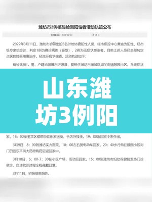 山东潍坊3例阳性轨迹公布—(山东潍坊新冠病例) 山东潍坊3例阳性轨迹公布—(山东潍坊新冠病例)