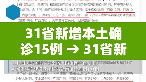 31省新增本土确诊15例 → 31省新增本土病例13例 31省新增本土确诊15例 → 31省新增本土病例13例