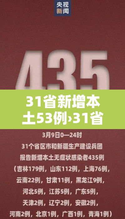 31省新增本土53例›31省新增本土病例62例 31省新增本土53例›31省新增本土病例62例