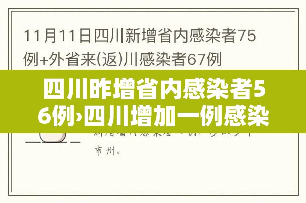 四川昨增省内感染者56例›四川增加一例感染 四川昨增省内感染者56例›四川增加一例感染