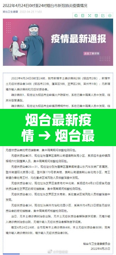 烟台最新疫情 → 烟台最新疫情实时动态 烟台最新疫情 → 烟台最新疫情实时动态