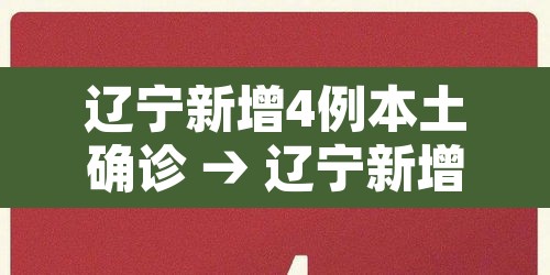 辽宁新增4例本土确诊 → 辽宁新增4例本土确诊病例行动轨迹 辽宁新增4例本土确诊 → 辽宁新增4例本土确诊病例行动轨迹