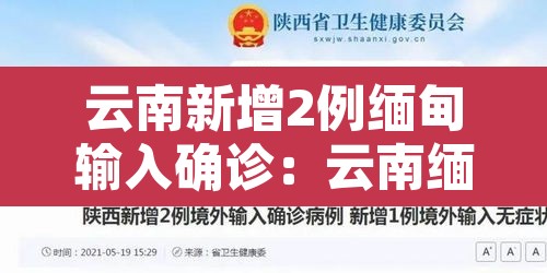 云南新增2例缅甸输入确诊：云南缅甸新冠肺炎