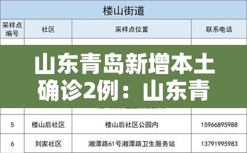 山东青岛新增本土确诊2例:山东青岛新增本土确诊2例在哪 山东青岛新增本土确诊2例:山东青岛新增本土确诊2例在哪