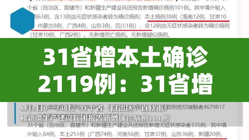 31省增本土确诊2119例：31省增确诊103例 本土88例