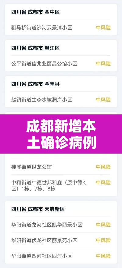 成都新增本土确诊病例4例—(成都新增确诊病例行动轨迹)
