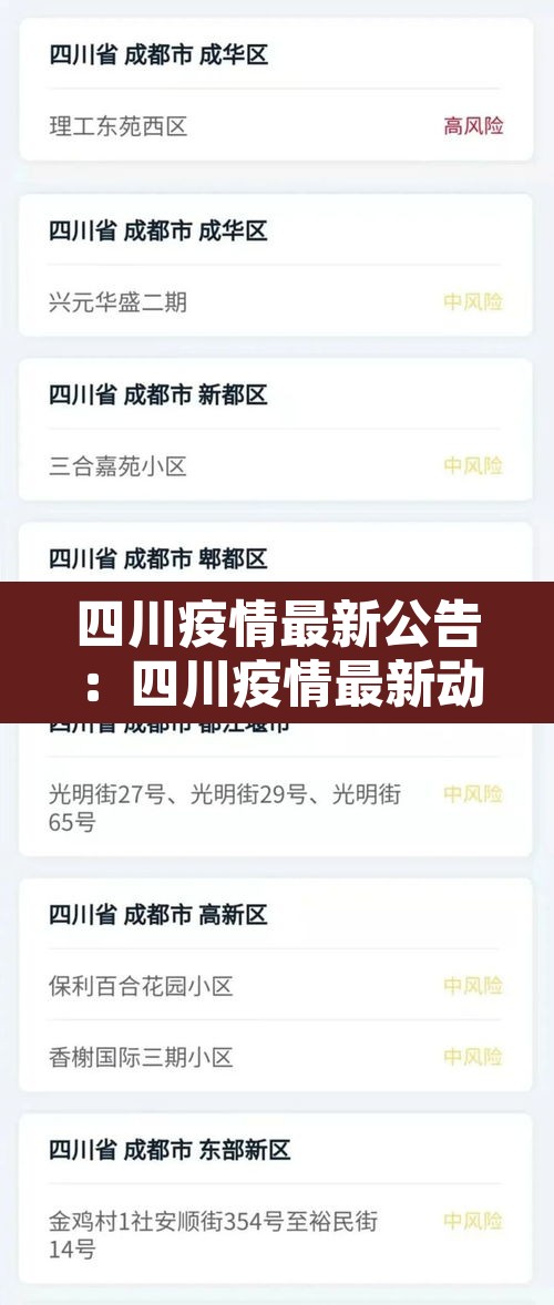 四川疫情最新公告:四川疫情最新动态实时 四川疫情最新公告:四川疫情最新动态实时