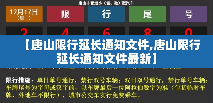 【唐山限行延长通知文件,唐山限行延长通知文件最新】 【唐山限行延长通知文件,唐山限行延长通知文件最新】
